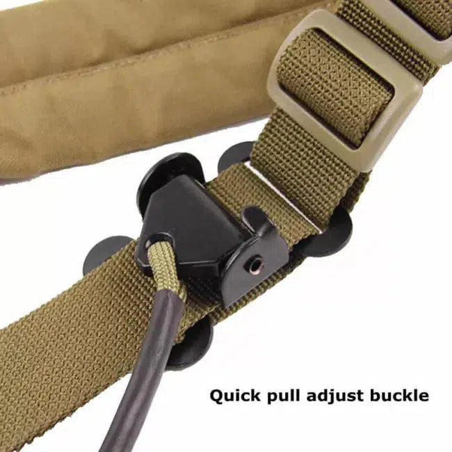VTAC MK2 Wide Padded Rifle Sling - Adjustable Tactical Gun Sling for Hunting, Shooting & Outdoor Activities - Comfortable Shoulder Support for AR15, Shotguns & Firearms