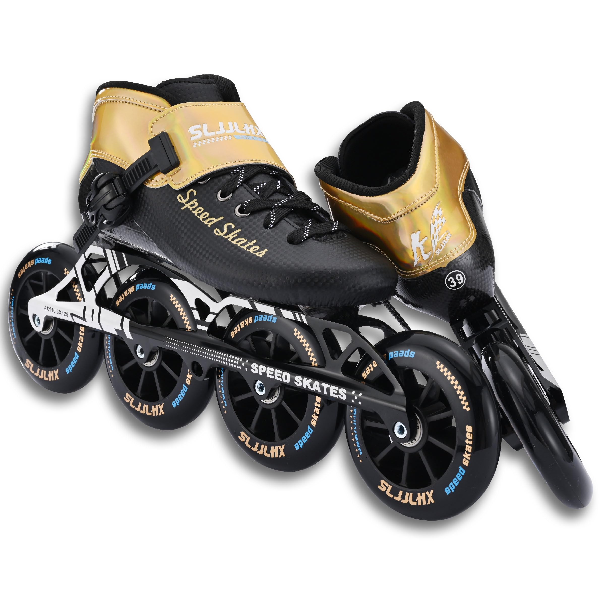 Professional Carbon Fiber Inline Speed Skates for Men & Women - High Performance Fitness & Racing Rollerblades for Adults - Unisex Design for Outdoor Sports, Fitness Training & Speed Skating