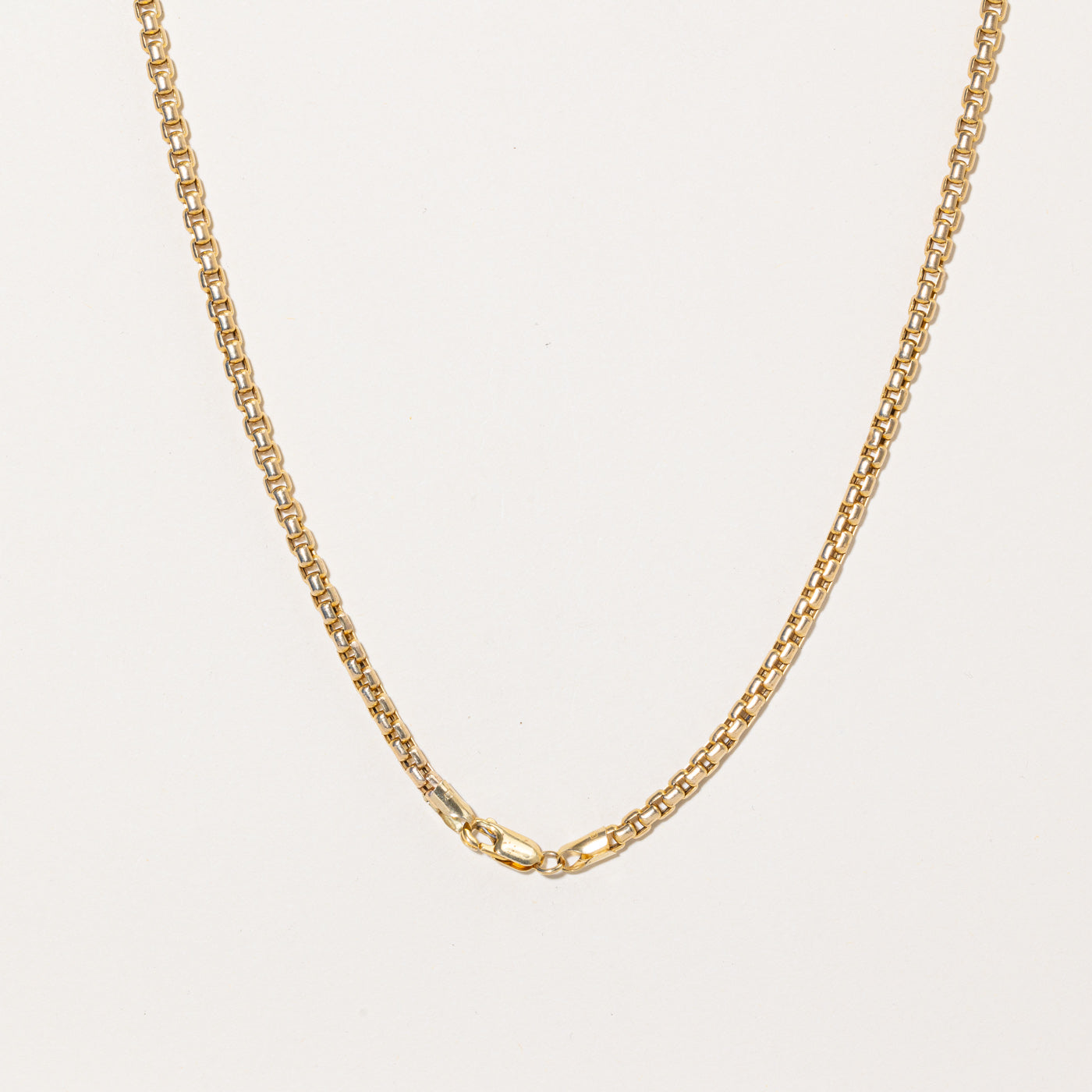 14K Yellow Gold Soft Square Link Chain Necklace - 20 Inches | Elegant & Durable Jewelry for Women | Perfect for Everyday Wear, Layering & Special Occasions