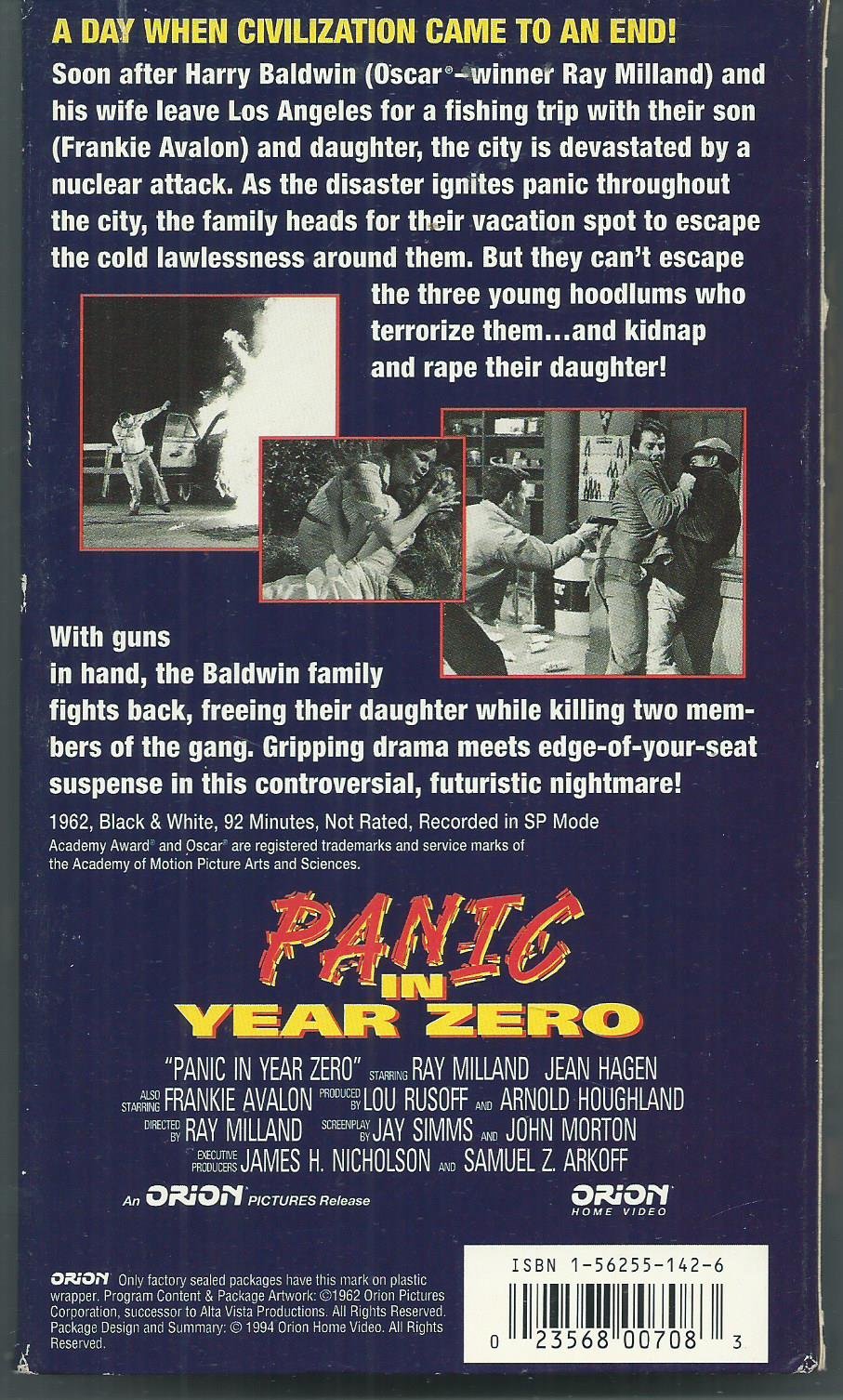 Panic in the Year Zero [VHS] - Classic 1962 Post-Apocalyptic Thriller Movie - Perfect for Vintage Film Collectors and Sci-Fi Enthusiasts