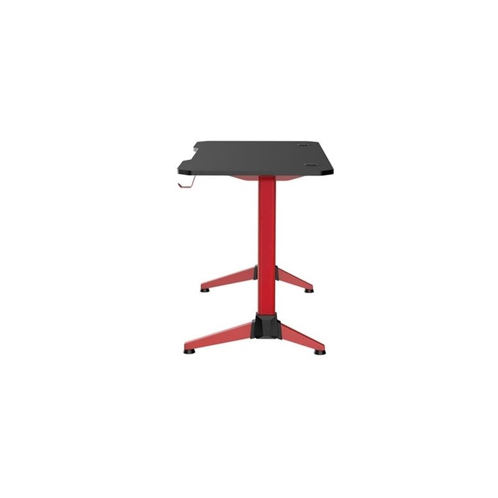 UrbanPro Gaming Desk with LED Lights - Black/Red Computer Desk for Gamers | Ergonomic Design for PC & Console Gaming Setup | Perfect for Home Office & Streaming