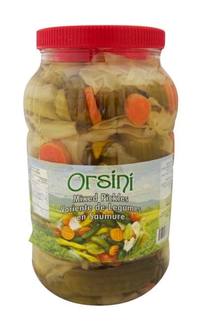 Probiotic Mixed Pickles (Karisik Tursu) - 3kg Jar | Fermented Vegetables | Gut Health Snack | Perfect for Sandwiches, Salads & Charcuterie Boards