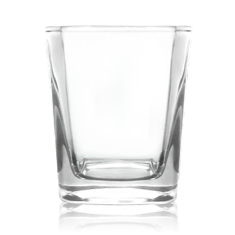 BarConic® 2.25oz Square Shot Glass Set - Premium Tempered Glass for Whiskey, Tequila & Liquor - Perfect for Home Bars, Parties & Gifts