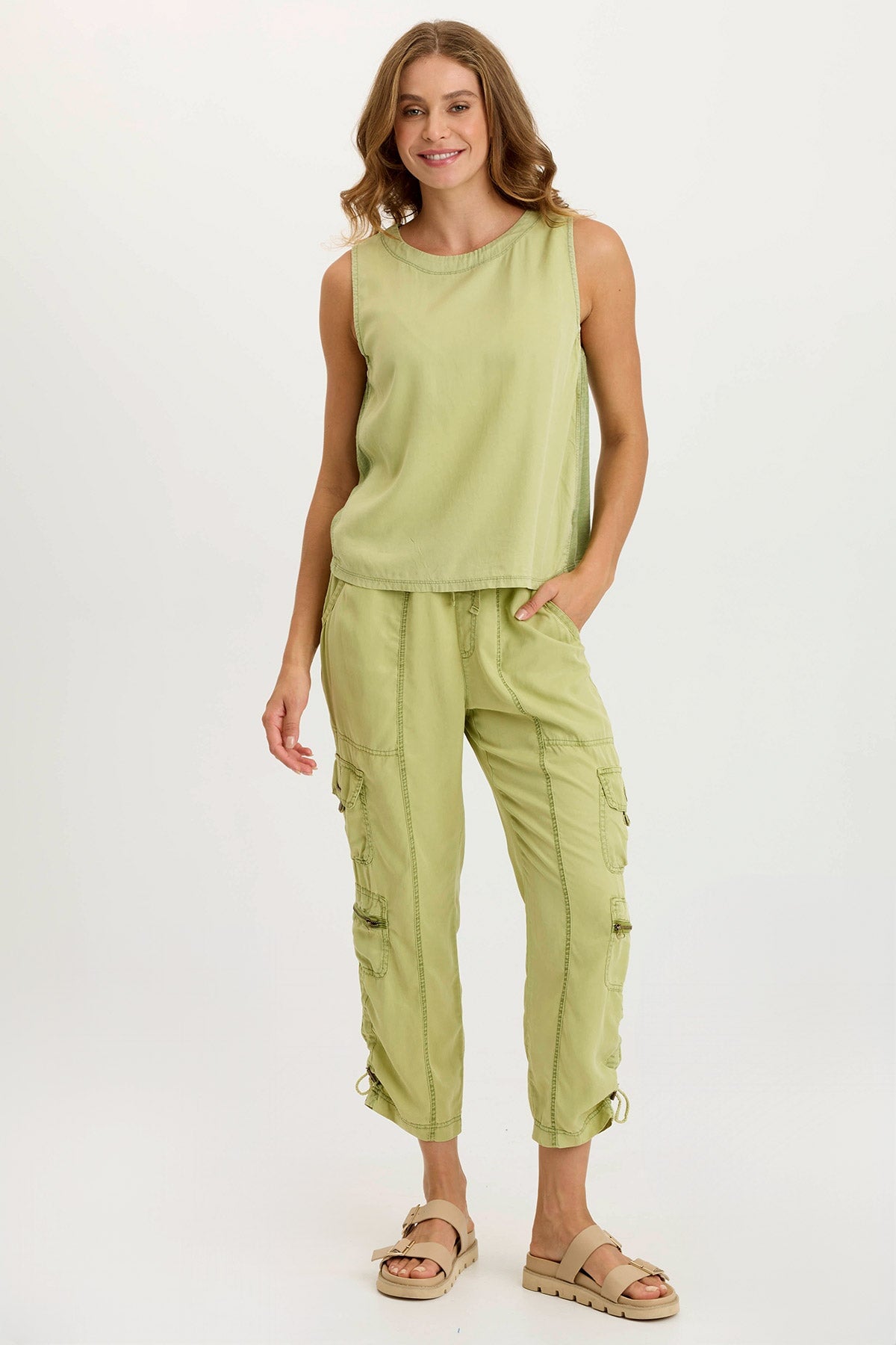 Massimo Twill & Jersey Wide Neck Tank Tops for Women - Comfortable Casual & Workout T-Shirts - Perfect for Gym, Yoga, and Everyday Wear