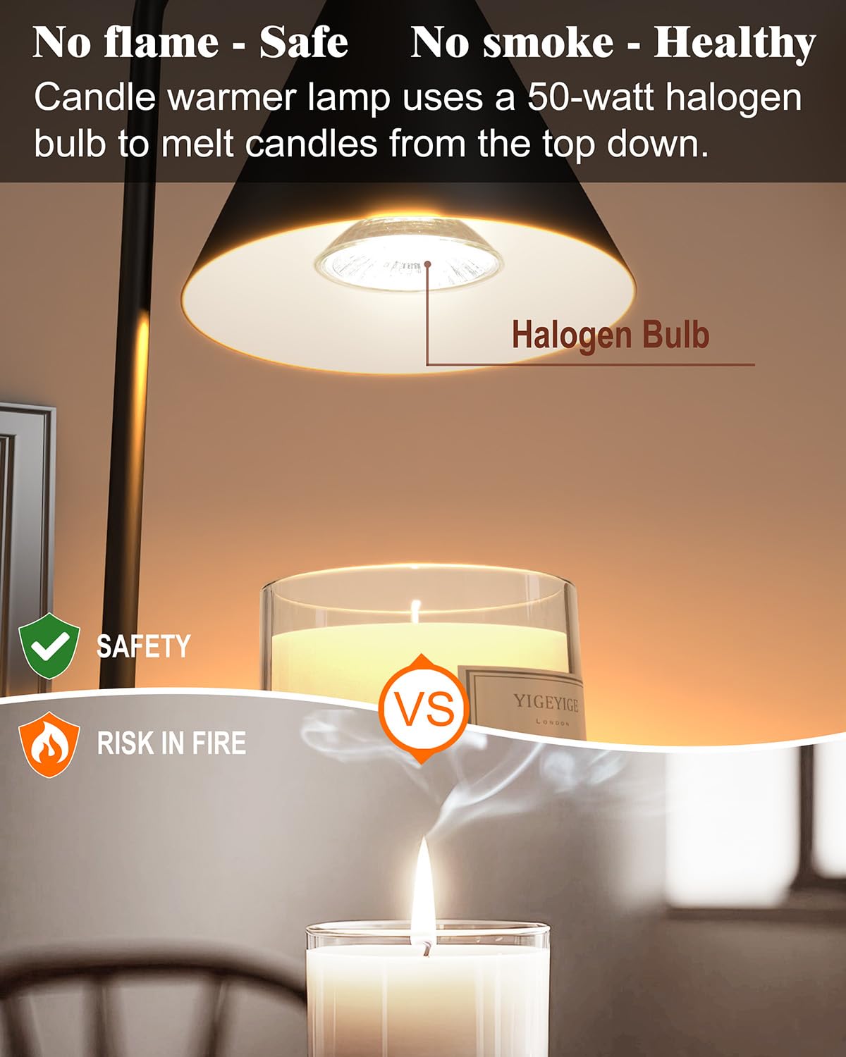 Aromatherapy Candle Warmer Lamp with Adjustable Brightness - Perfect for Home, Office, and Relaxation Spaces