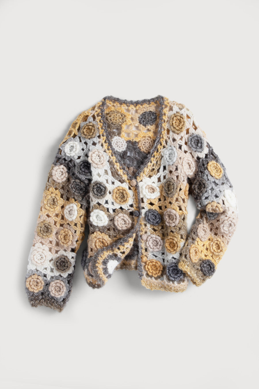 Crochet Floral Pattern Cardigan for Women - Boho Lace Knit Sweater - Lightweight Open Front Cover Up for Spring & Summer - Perfect for Beach, Vacation, and Casual Outings