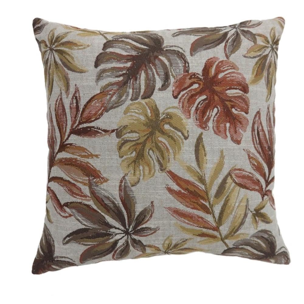 Furniture of America Corelle Fabric Large Red Throw Pillow Set of 2 - Perfect for Sofa, Bed & Home Decor