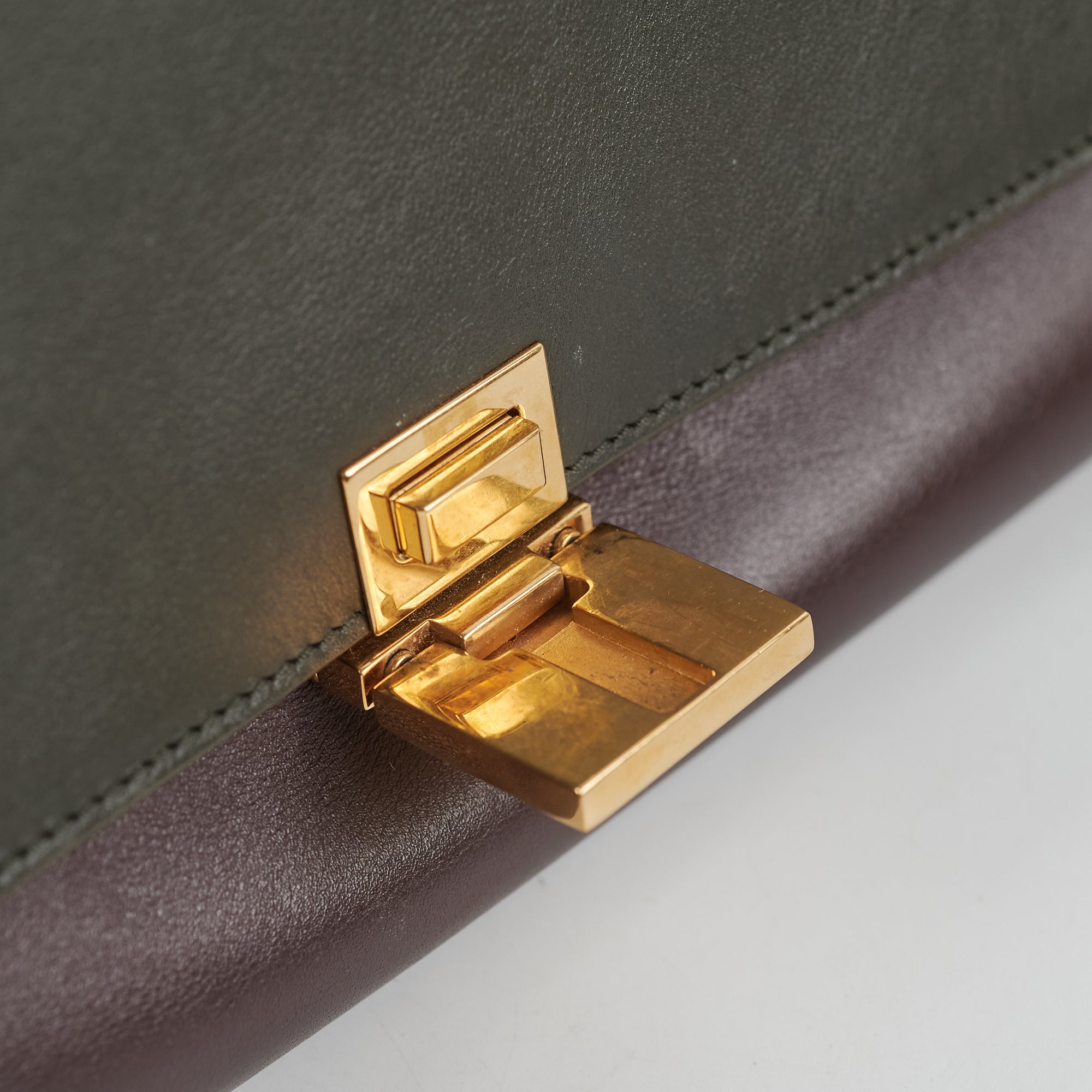 Celine Trapeze Two-Toned Leather Handbag for Women - Luxury Designer Shoulder Bag & Crossbody Purse - Perfect for Work, Travel and Evening Events