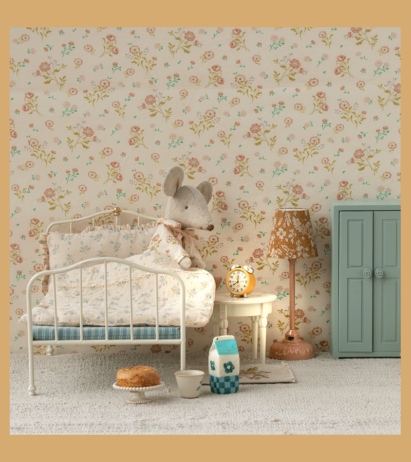 Maileg Yellow Mouse Alarm Clock - Cute & Functional Bedroom Decor for Kids & Adults | Perfect for Morning Wake-Up & Nursery Room