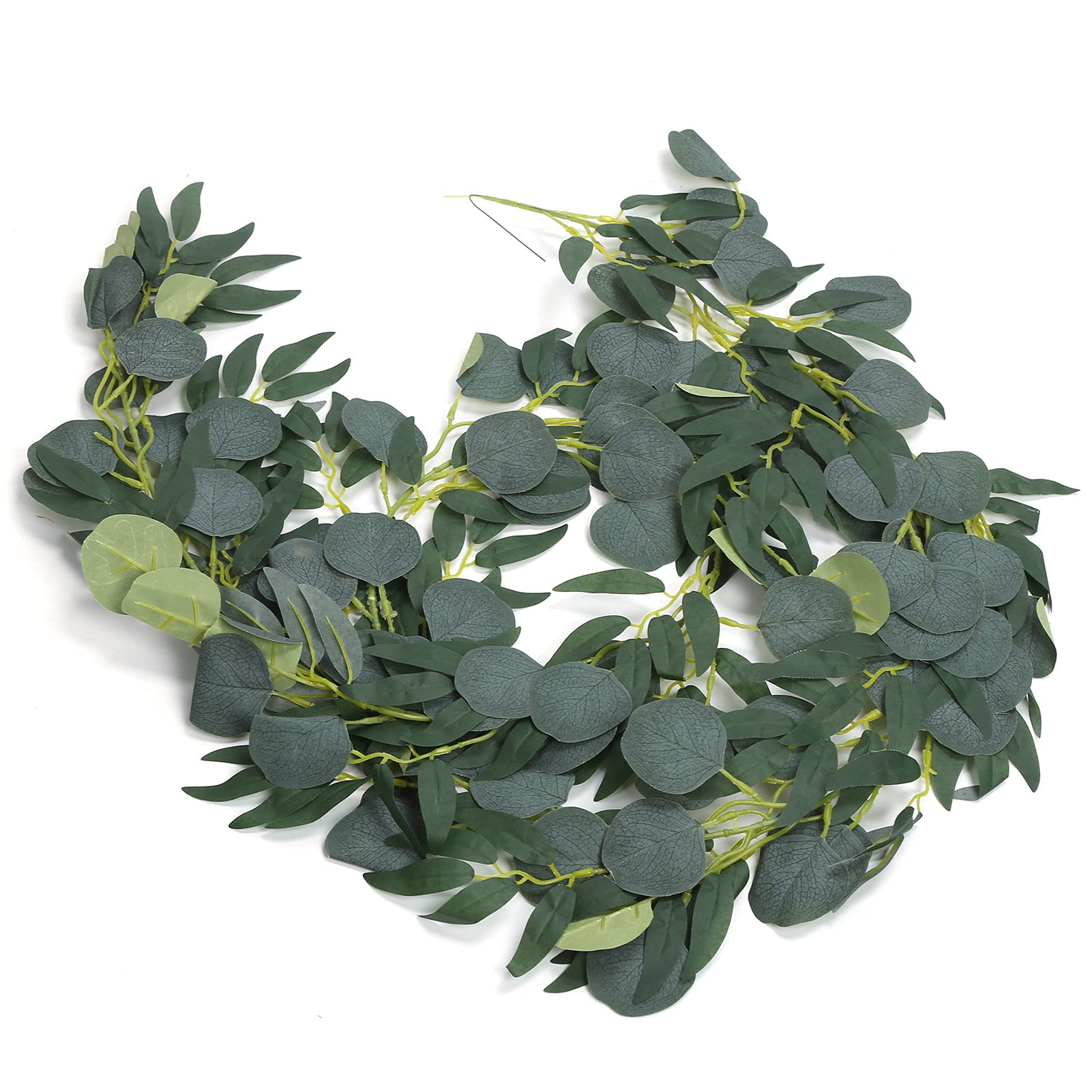 CHICIRIS Green Rattan Garland - Artificial Ivy Vine for Wedding Arches, Wall Decor, and Home Decoration | Fake Plants for Indoor & Outdoor Use