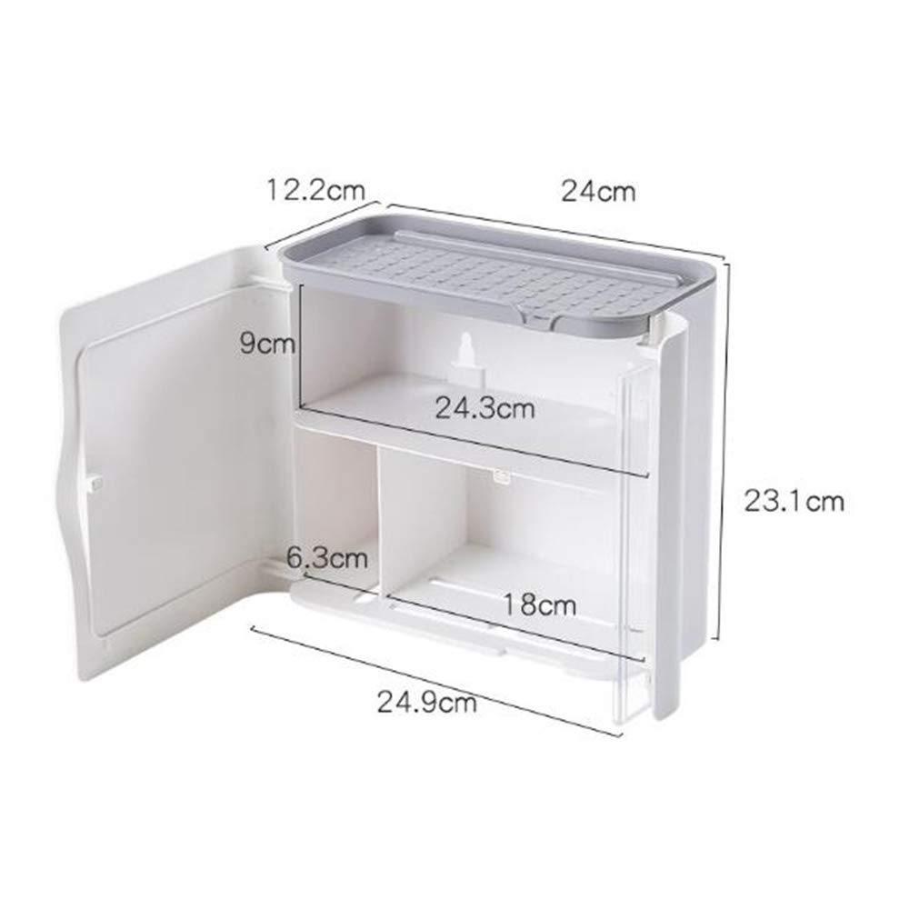 WFF Large Capacity Wall-Mounted Magnetic Locker - Bathroom & Living Room Storage Organizer for Toilet Paper, Tissues & Essentials | Space-Saving No-Drill Design for Homes, Apartments & Dorms