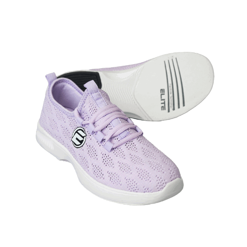 ELITE Women's Kona Purple Bowling Shoes - Lightweight & Comfortable for League Play & Tournaments - Perfect for Pro Bowlers & Casual Players