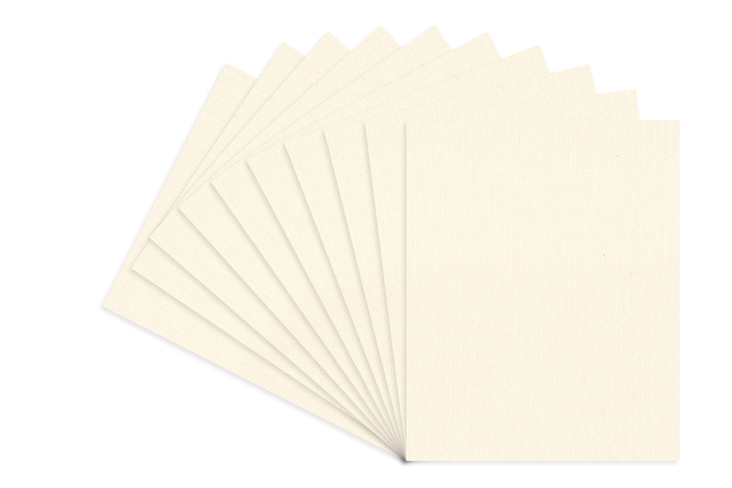 CountryArtHouse Textured Cream Acid-Free 11x14 Backing Board - 50 Sheets Uncut Photo Mat Board for Framing, Scrapbooking & Art Preservation | Archival Quality for Photos, Artwork & Memorabilia