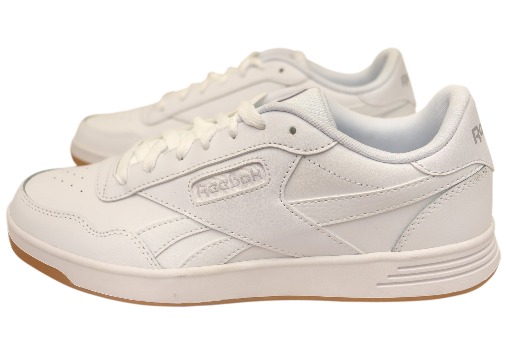 Reebok Court Advance Men's Leather Sneakers - Comfortable Lace-Up Athletic Shoes for Casual Wear & Gym Training