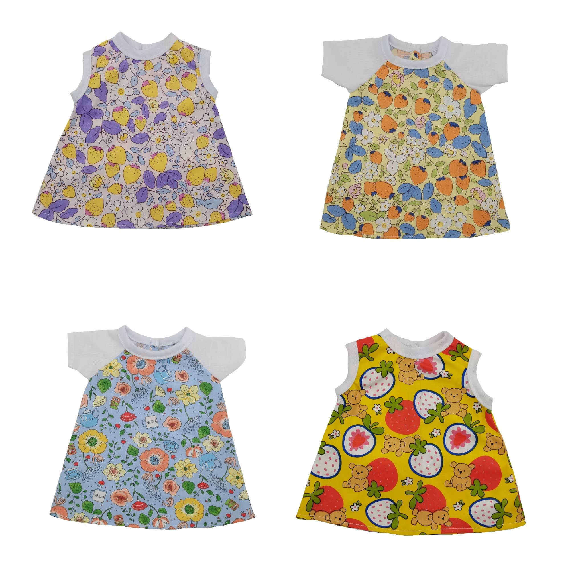 16 Inch Baby Doll Clothes Set - Cute Outfits for 15-16 Inch Reborn & American Girl Dolls | Perfect for Dress Up, Role Play & Collectors (Pattern 2)