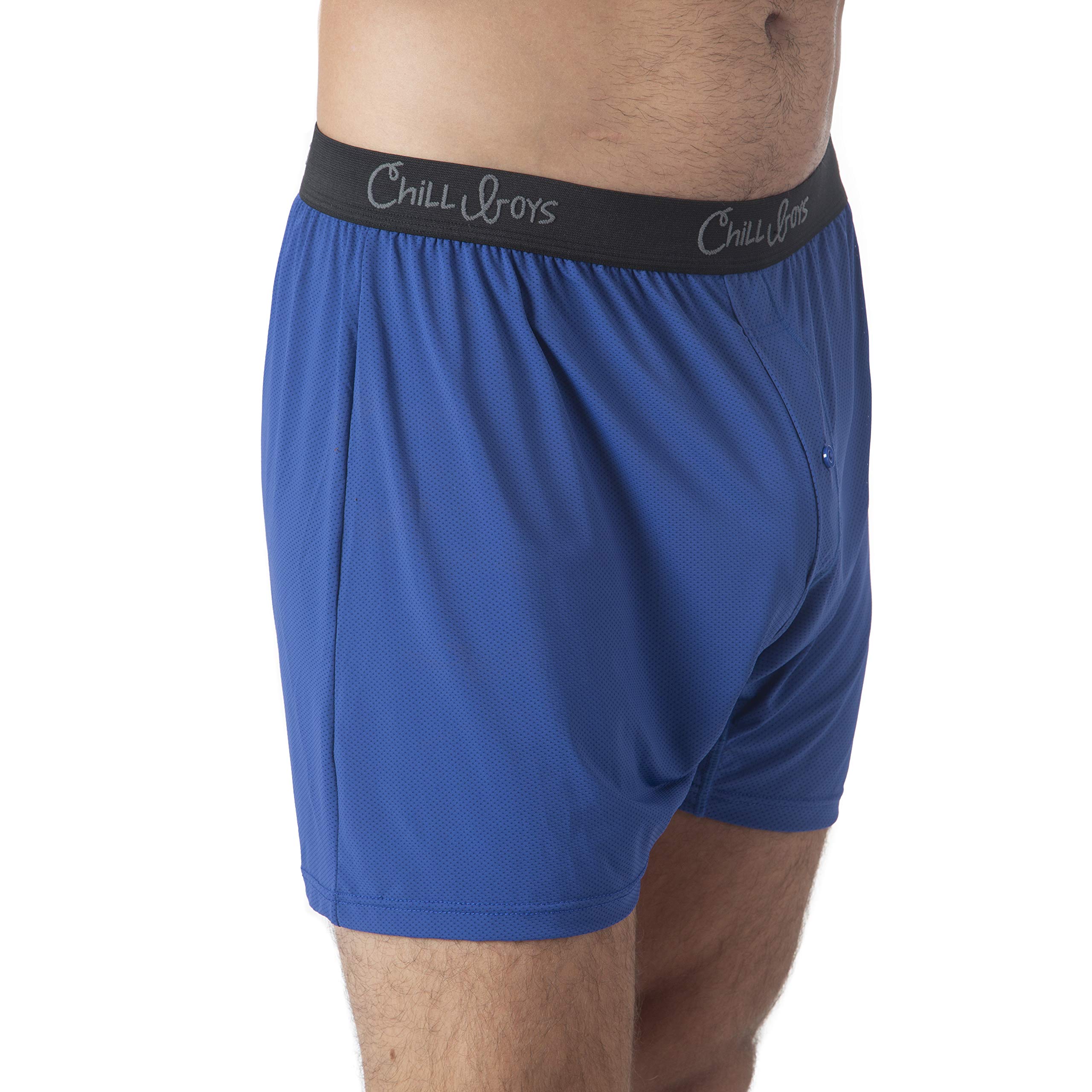 Chill Boys Performance Boxer Briefs 3-Pack - Moisture Wicking Men's Underwear for Active Lifestyle | Comfortable & Breathable Boxer Shorts for Workout, Sports & Everyday Wear
