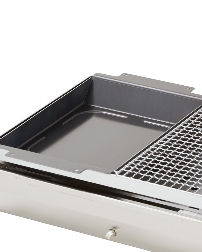 Stainless Steel Half Deep Depth Grill Plate for BBQ, Grilling & Outdoor Cooking - Perfect for Backyard, Camping & Picnics