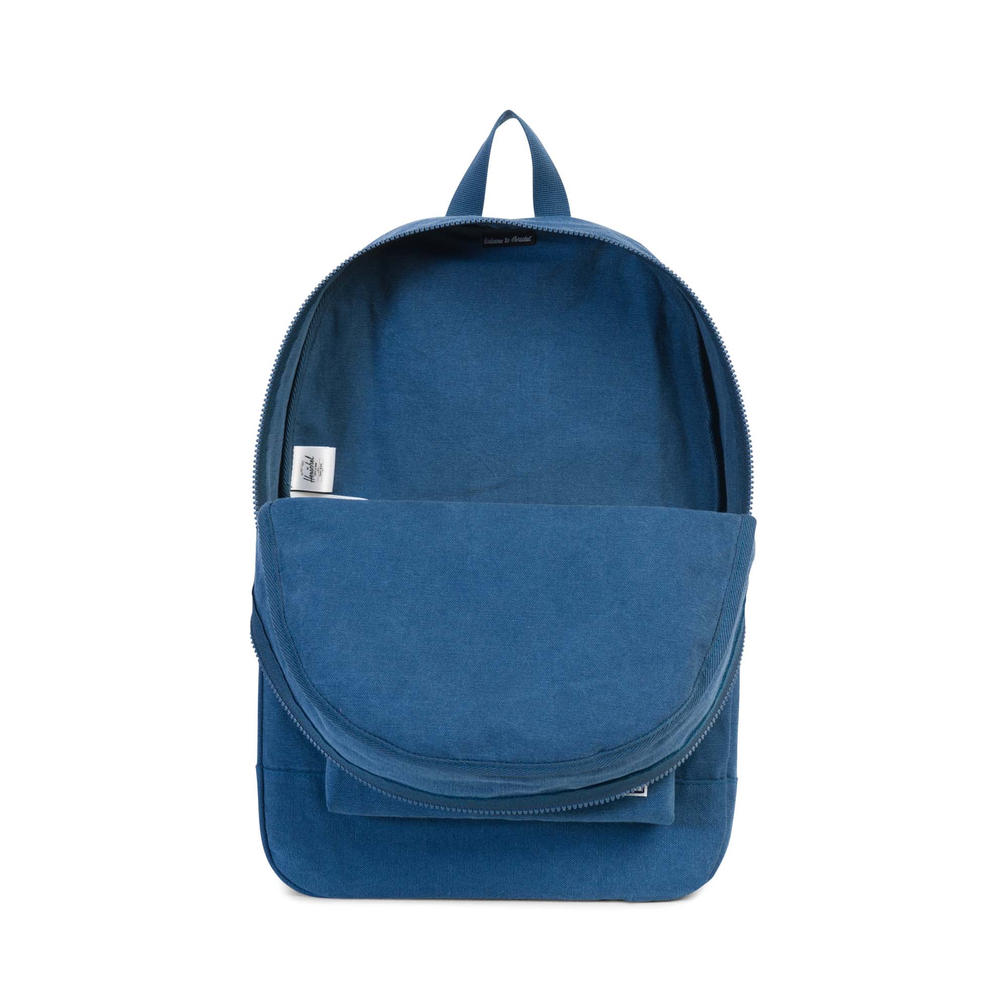 Herschel Cotton Casuals Collection Daypack Backpack - Navy Blue Lightweight Laptop Backpack for School, Travel & Everyday Use