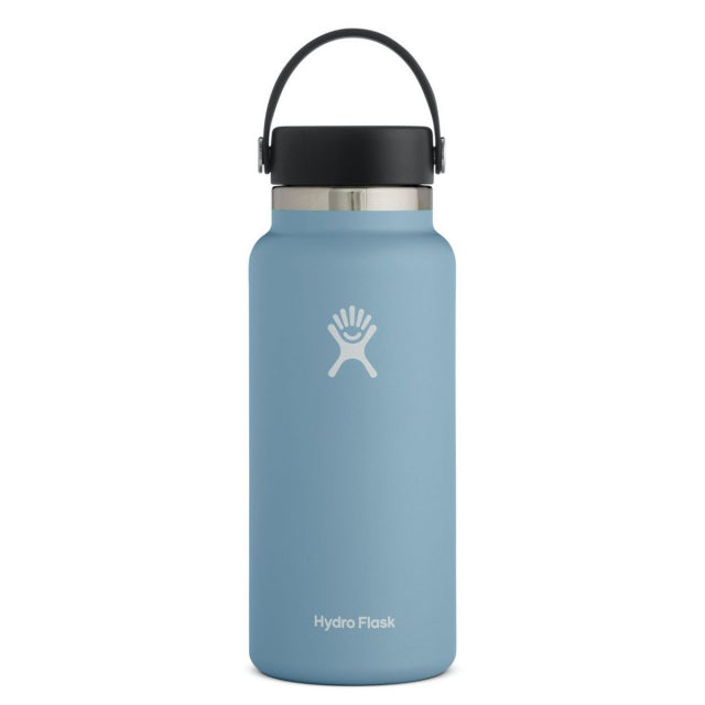 32 oz Wide Mouth Water Bottle with Straw & Leak-Proof Lid - BPA Free Stainless Steel Insulated Water Bottle for Gym, Hiking, Travel & Outdoor Activities