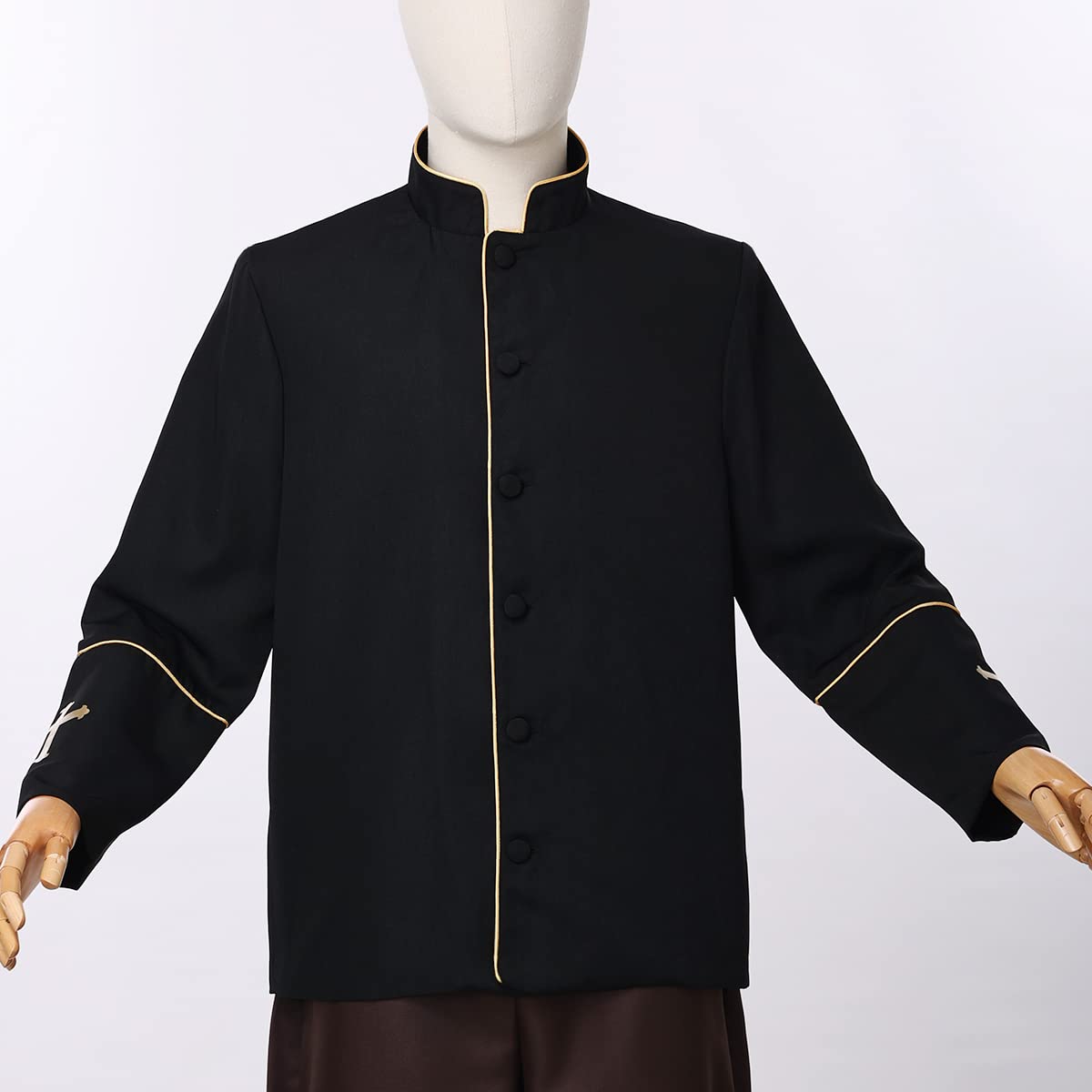 Men's Clergy Coat - Church Priest Robe Vestment with Stand Up Collar & Button Down Design - Formal Religious Attire for Pastors, Ministers & Worship Services - Perfect for Sunday Mass, Weddings & Church Ceremonies
