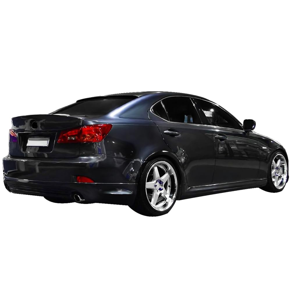 IKON Style PP Matte Black Side Skirts for 2006-2013 Lexus IS250 IS350 - Durable Side Extensions & Line Protector by IKON MOTORSPORTS | Perfect for Car Customization & Body Protection