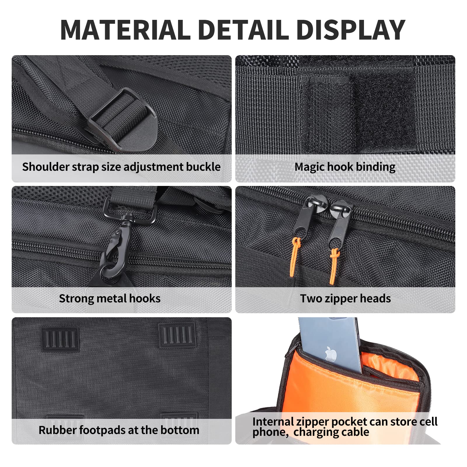 JBL Partybox 110 Speaker Bag - Waterproof Portable Carrying Case for JBL Partybox 110/120 Bluetooth Speakers - Travel Storage Backpack for Outdoor Parties, Camping & Events