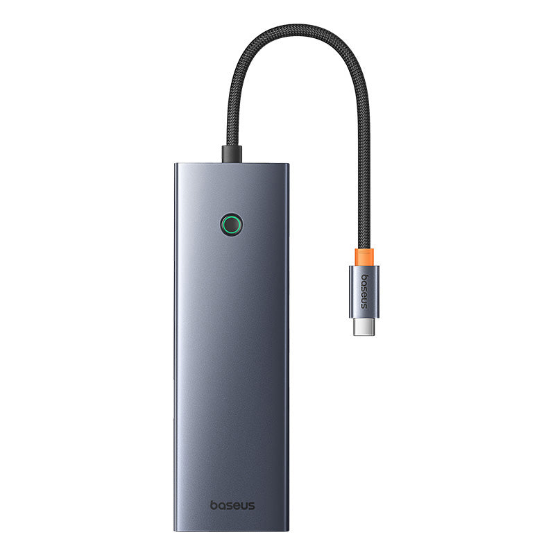 Baseus 10-in-1 USB C Hub Adapter with HDMI, USB 3.0, VGA, Ethernet, PD Charging, SD Card Reader & 3.5mm Audio - Space Gray - Perfect for MacBook Pro/Air, iPad Pro & USB-C Laptops