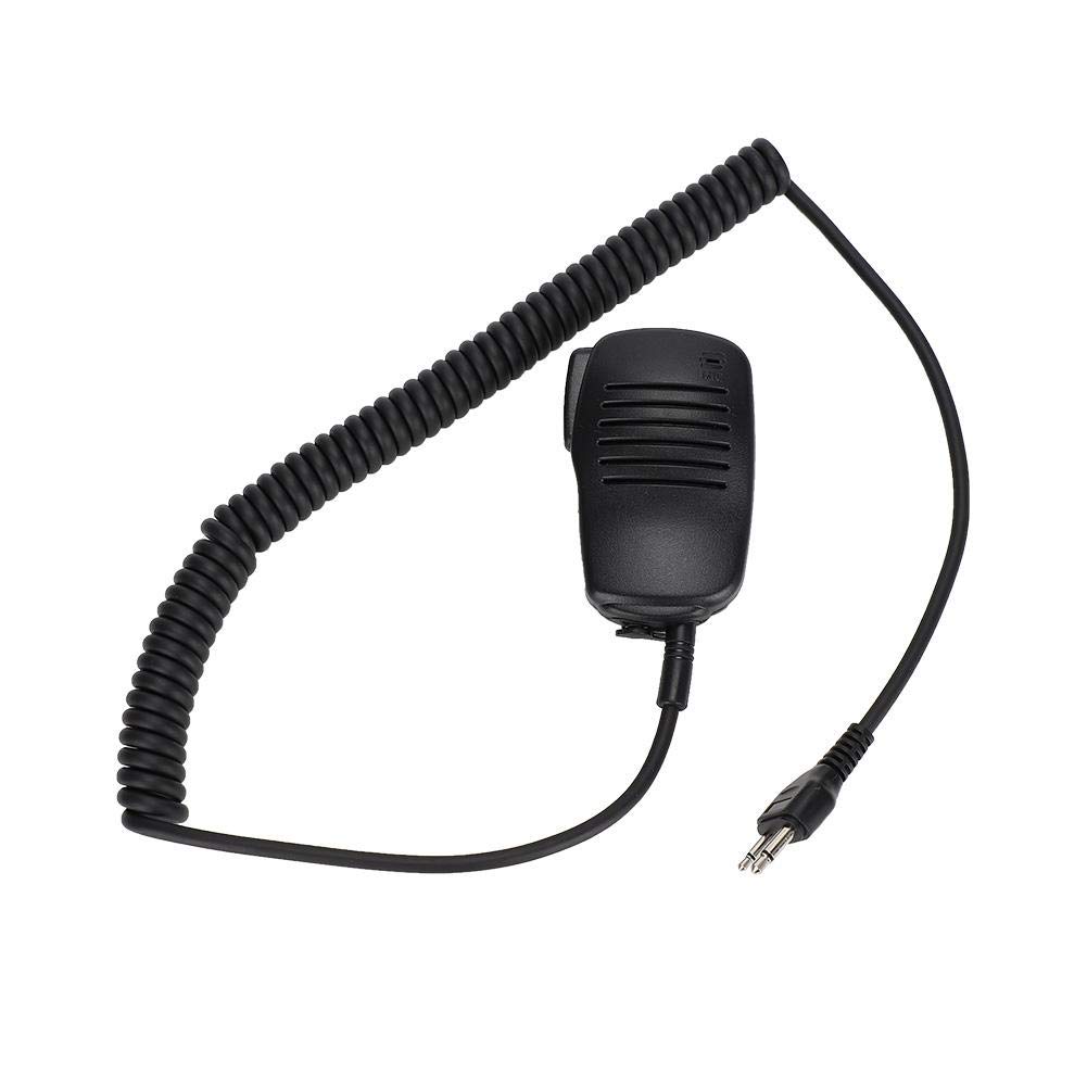 ICOM Cobra Maxon Midland Vertex Uniden Walkie Talkie Speaker Mic - 360° Rotatable Shoulder Microphone with 3.5mm Earpiece Jack | Perfect for Construction, Security, Outdoor Adventures & Emergency Communication