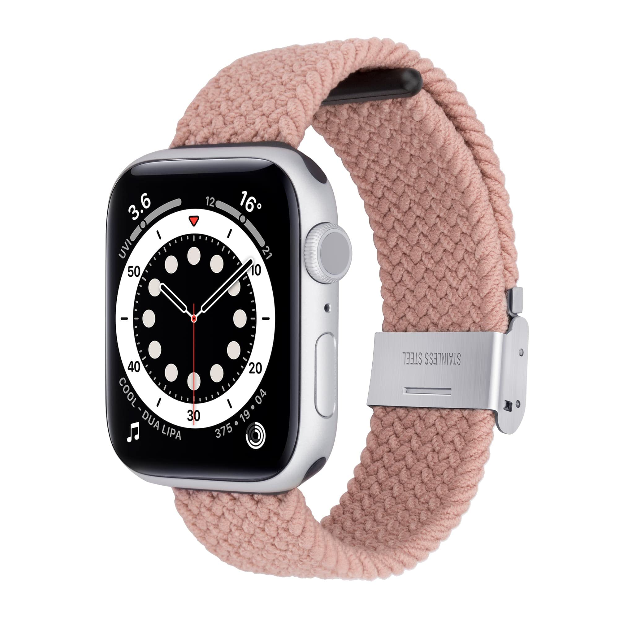 Stretchy Braided Elastic Watch Band Compatible with Apple Watch Series 8/7/6/5/4/3/2/1/SE - Adjustable Sport Wristband for 38mm 40mm 41mm 42mm 44mm 45mm - Breathable Comfortable Strap for Women & Men - Perfect for Workouts, Running & Everyday Wear