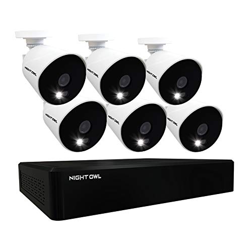 Night Owl 6-Channel 1080p HD Wired Security Camera System with Night Vision - Indoor/Outdoor CCTV Surveillance (Expandable to 16 Cameras) & 1TB HDD - Ideal for Home, Business & Property Monitoring