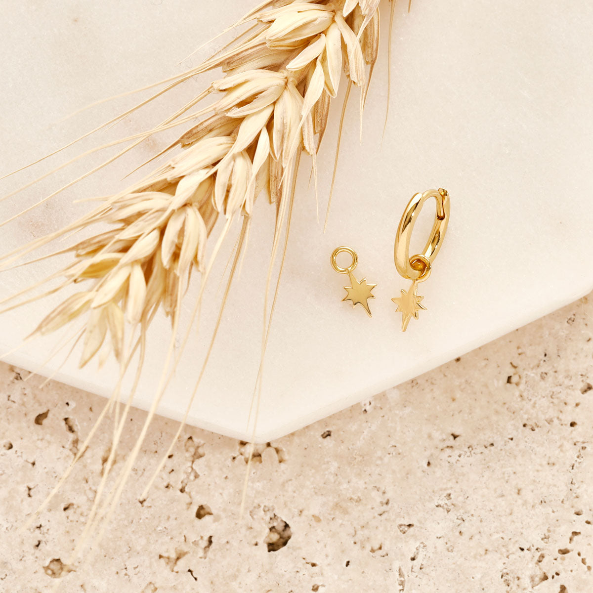 Celestial Gold Ear Charms for Women - 14K Gold Plated Dainty Earrings - Perfect for Everyday Wear, Date Night & Special Occasions