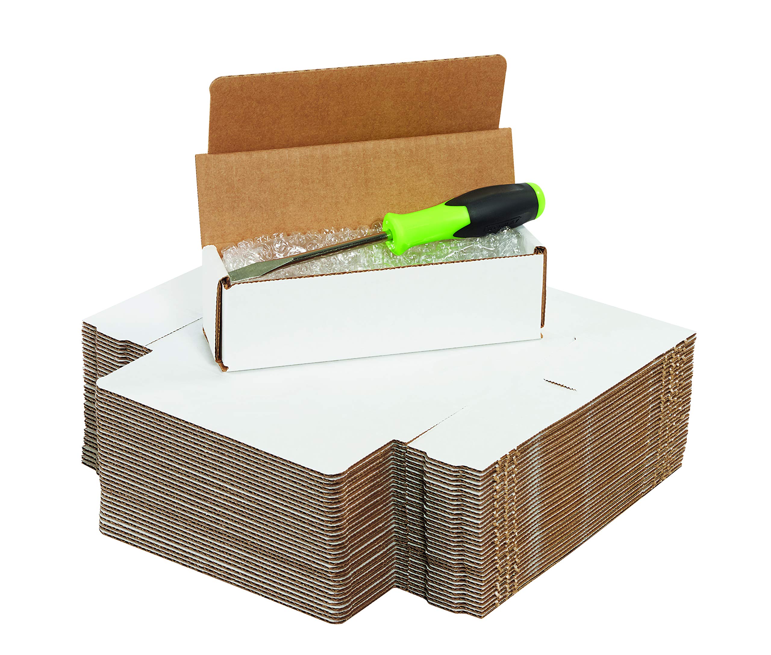 250-Pack Small Corrugated Cardboard Shipping Boxes 8x6x3 Inches - Durable Moving & Storage Boxes for Ecommerce, Home Packing, and Office Organization | Perfect for Amazon FBA, eBay Sellers & Small Business Shipping