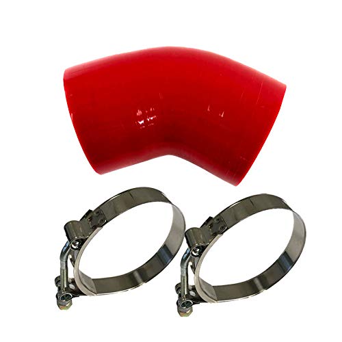 45 Degree Red 4-Ply Silicone 3
