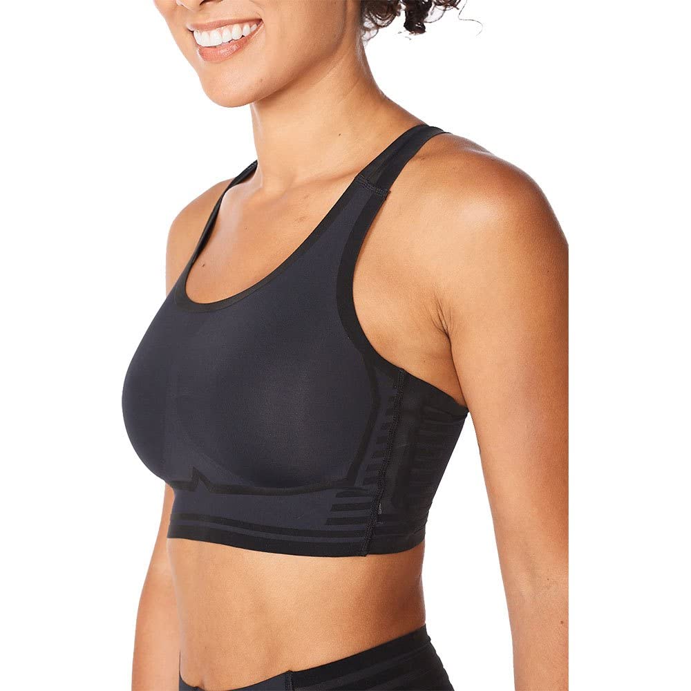 2XU Breeze Mesh Crop Top - Women's Lightweight Breathable Workout Shirt for Running, Yoga & Gym - Moisture Wicking Activewear for Summer Training
