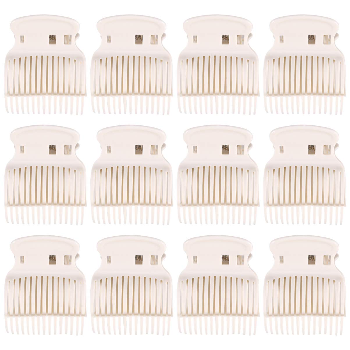 Minkissy Hot Roller Clips - 12pcs High Temperature Hair Curler Claw Clips for Perm, Dye & Salon Use - Durable Replacement Hair Accessories for Styling & Daily Hair Care