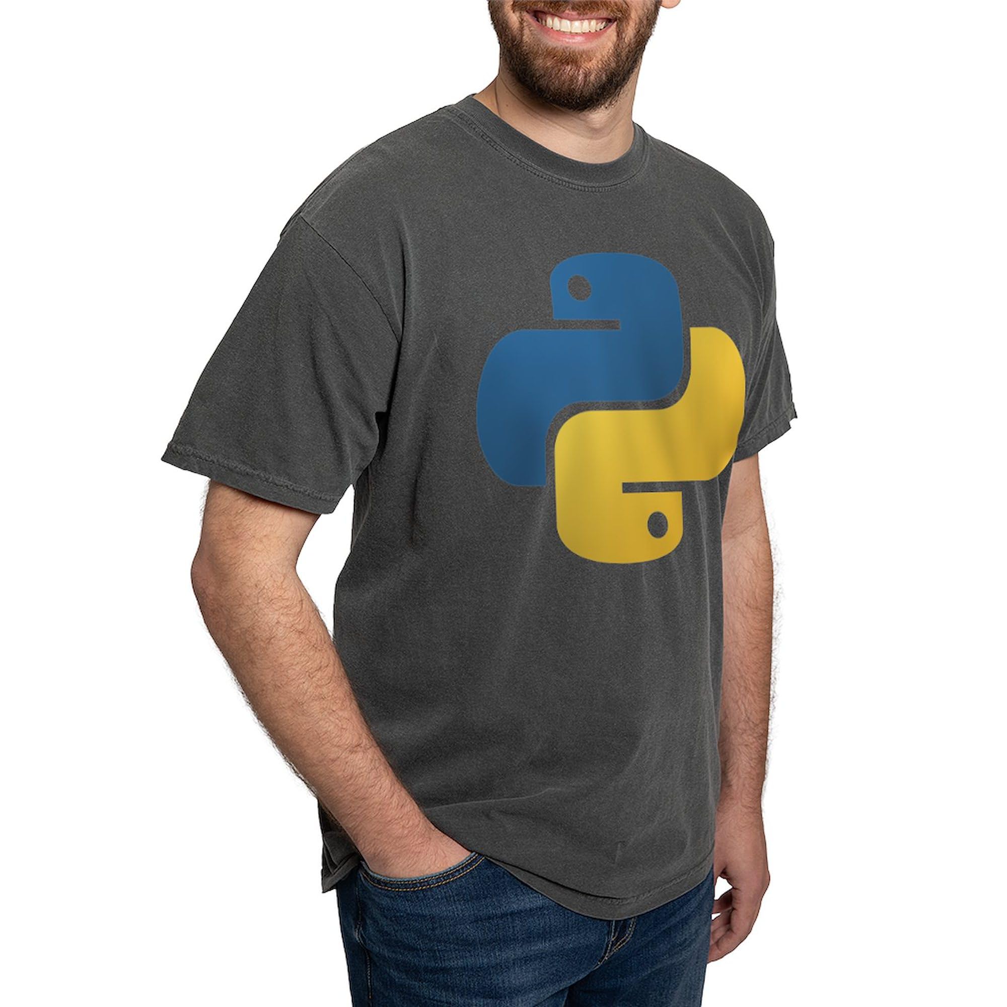 Python Programming T-Shirt for Men - Comfort Colors Cotton Tee - Perfect for Coding, Tech Events & Casual Wear