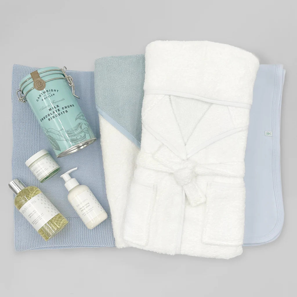 Luxury Baby Boy Gift Basket - Premium Newborn Essentials & Keepsakes for Baby Showers, Birthdays & Special Occasions | SKU: LBG1043