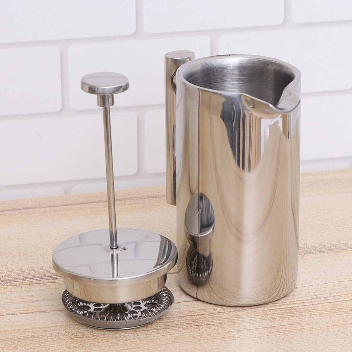 DOITOOL Double Wall Espresso Coffee Maker - Portable Camping Coffee & Tea Brewer, Hand Press Espresso Machine with Squeezer for Home, Office & Outdoor Use