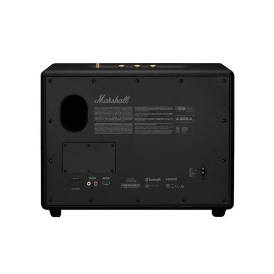 Marshall Woburn III Portable Bluetooth Speaker - Wireless Home Audio System for Indoor/Outdoor Use, Black | Perfect for Parties, Beach, and Home Entertainment