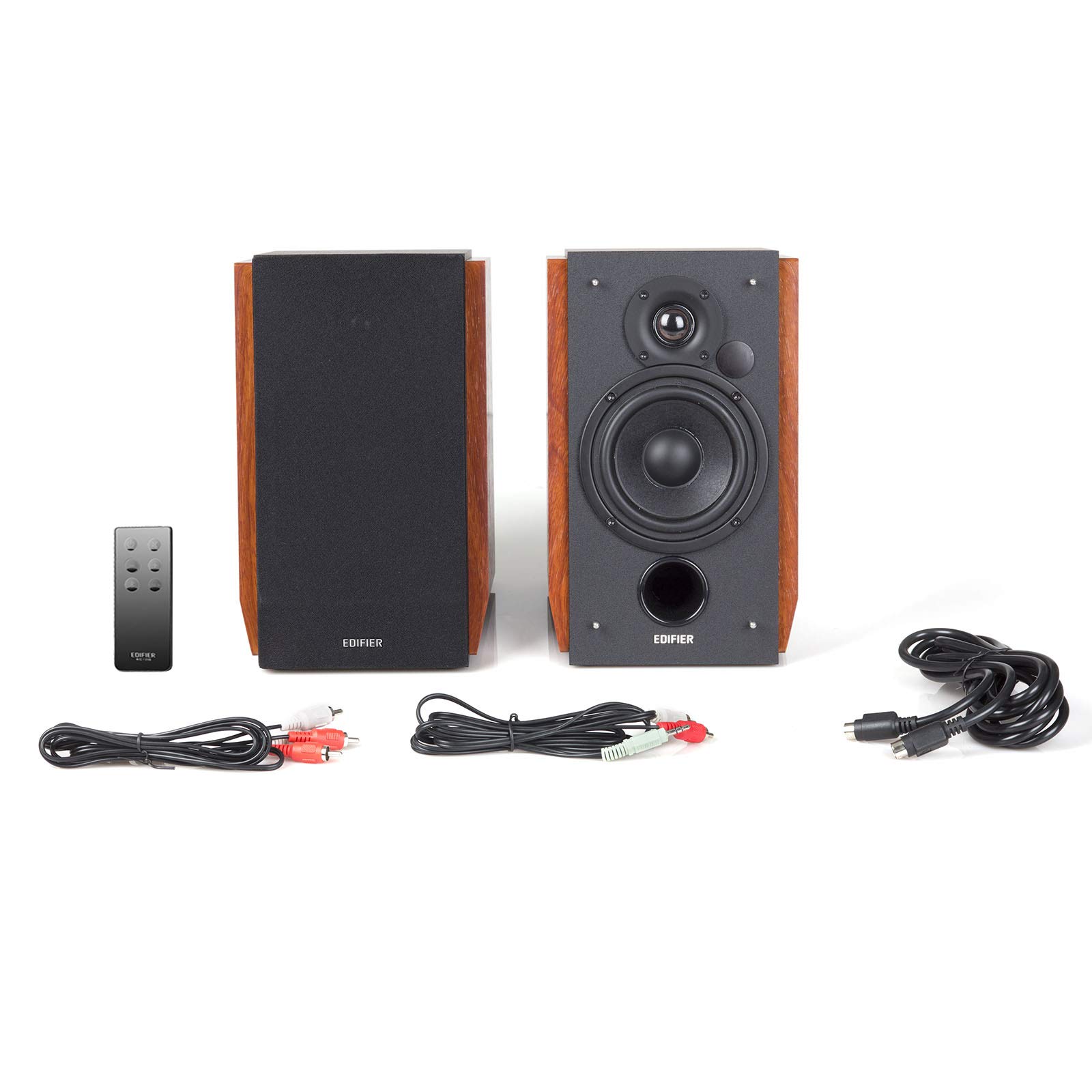 Edifier R1700BT Bluetooth Bookshelf Speakers - 66W RMS Powered Studio Monitors with Wooden Enclosure for Home Audio, Gaming & Music Streaming - Perfect for Living Rooms, Bedrooms & Home Offices