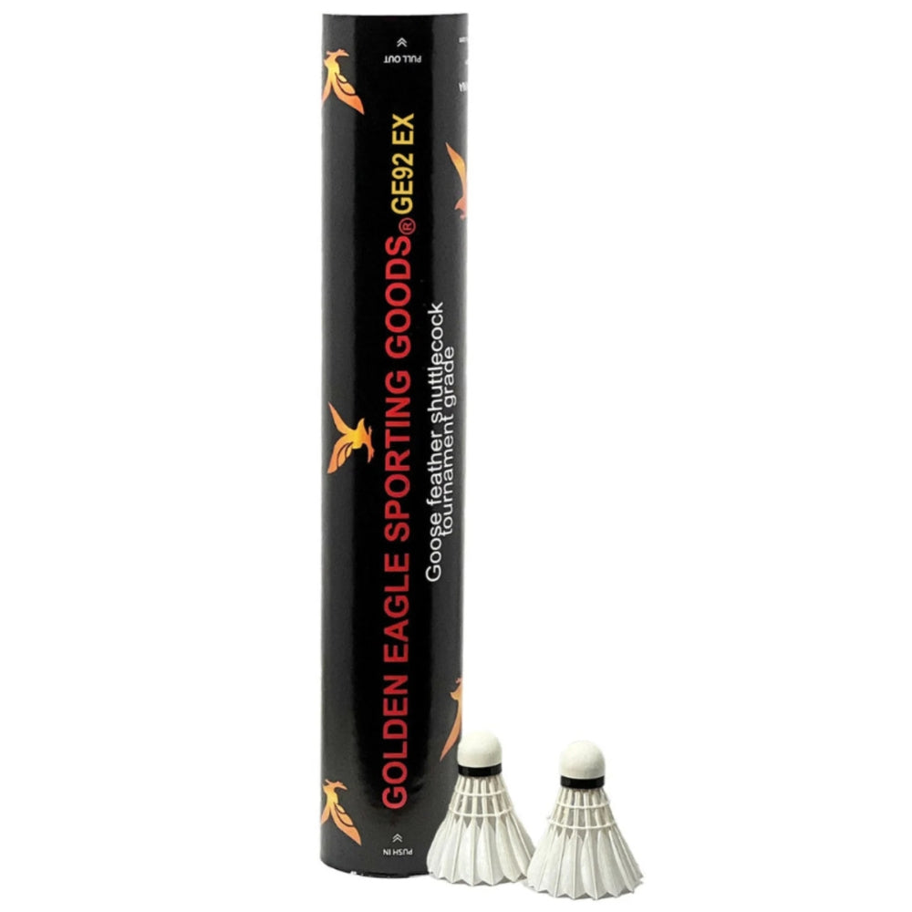 Premium BWF Approved GE92 EX Golden Eagle Badminton Shuttlecocks - Professional Grade Feather Shuttlecocks for Tournament & Training | Perfect for Competitive Play, Club Matches & Badminton Practice