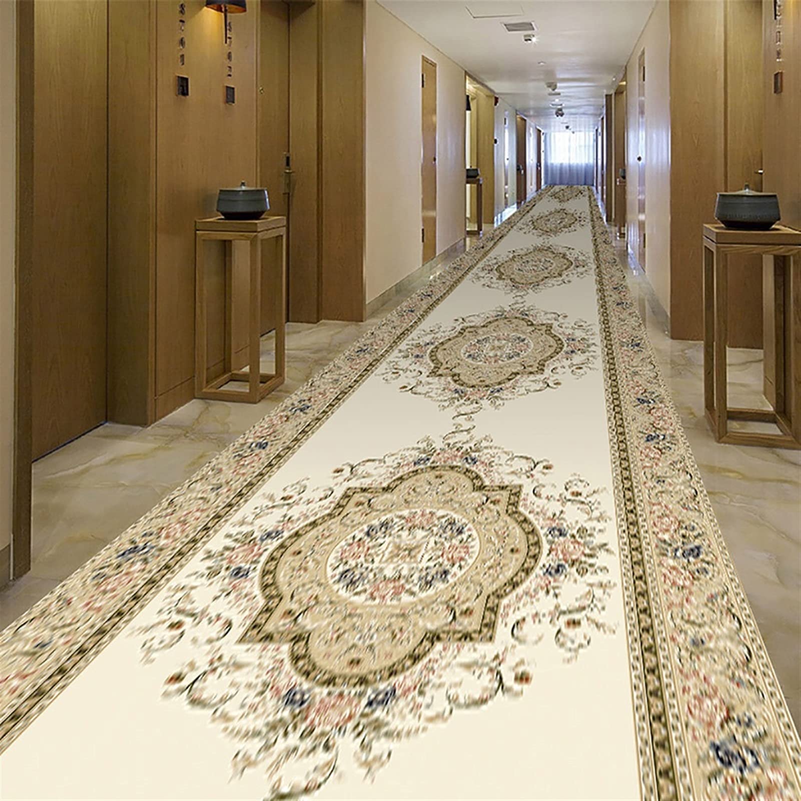 QL Non-Slip Washable Carpet Runner - Dirt Stopper Hallway Rug with Anti-Skid Backing, Modern Kitchen Utility Mat for Long Halls (Custom Length, 2 Colors) - Perfect for Christmas Decor & High-Traffic Entryway Protection
