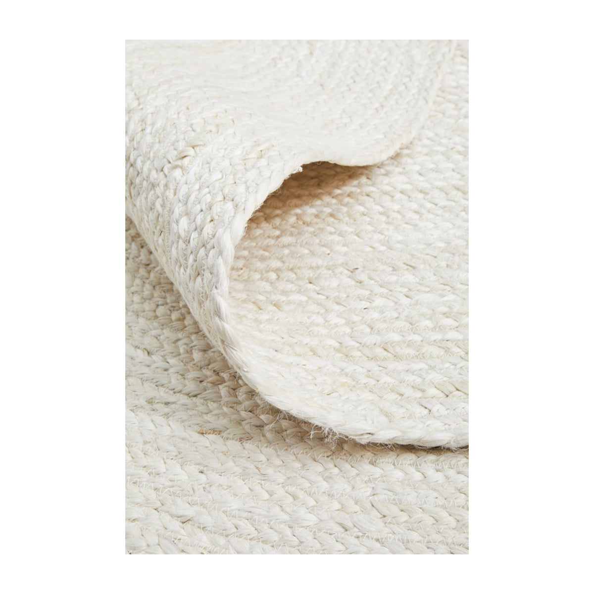 Bondi Oval Rug - Soft Plush White Area Rug for Living Room, Bedroom, Nursery | Non-Slip Comfortable Floor Mat for Home Decor