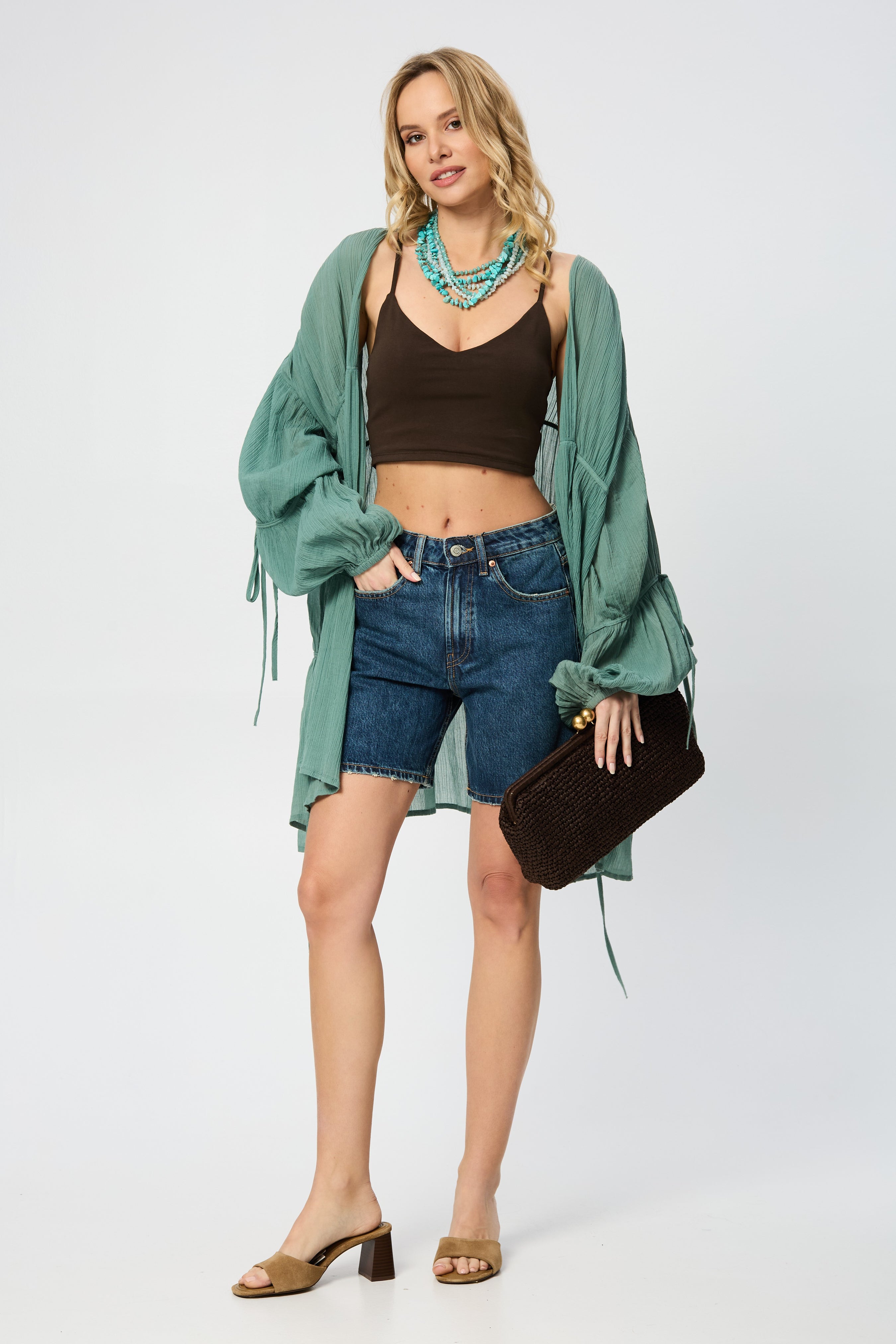 Coastal Breeze Kimono - Lightweight Floral Cover Up for Women | Beach Cover Up, Poolside Lounging, Summer Vacation Outfit