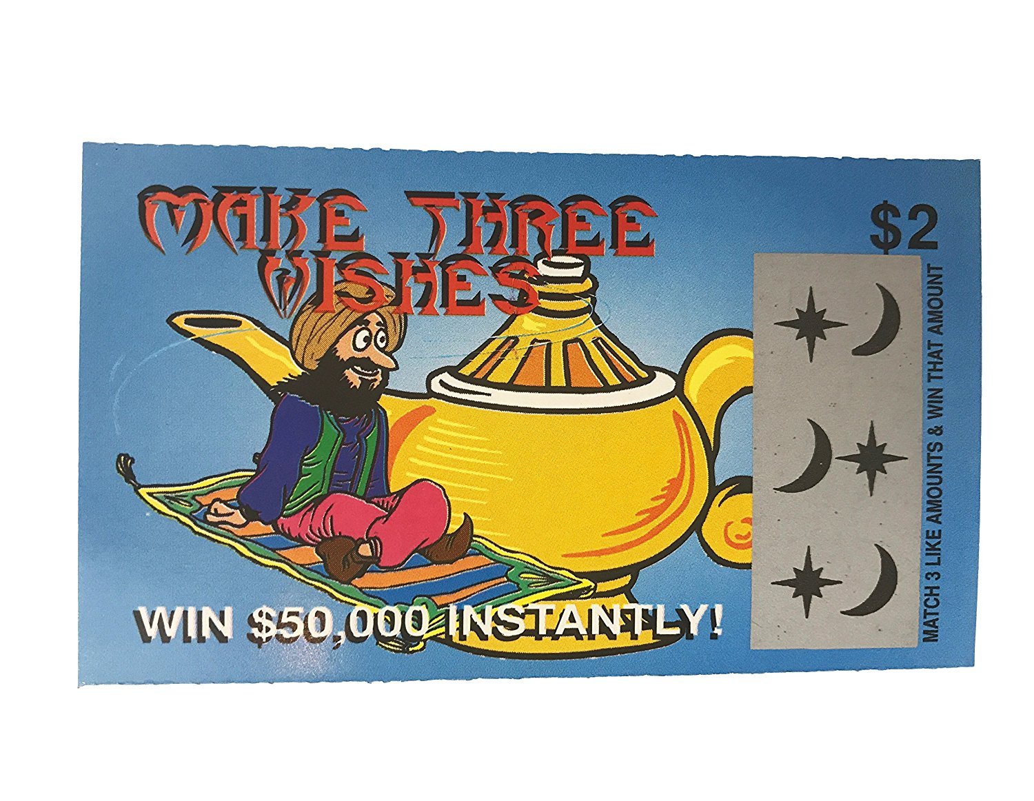 1000 Fake Lottery Tickets - Scratch Off Prank Cards - Fun Gag Gifts for Parties & Jokes - Perfect for Pranks, Birthday Gifts & Office Humor