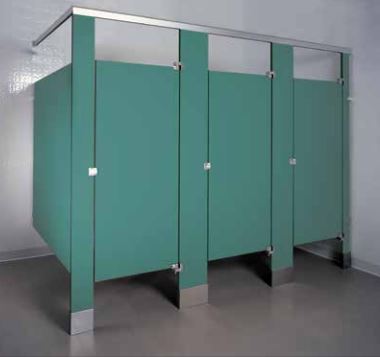 Durable Color Thru Phenolic Toilet Partitions - Commercial Restroom Privacy Dividers for Schools, Offices & Public Spaces