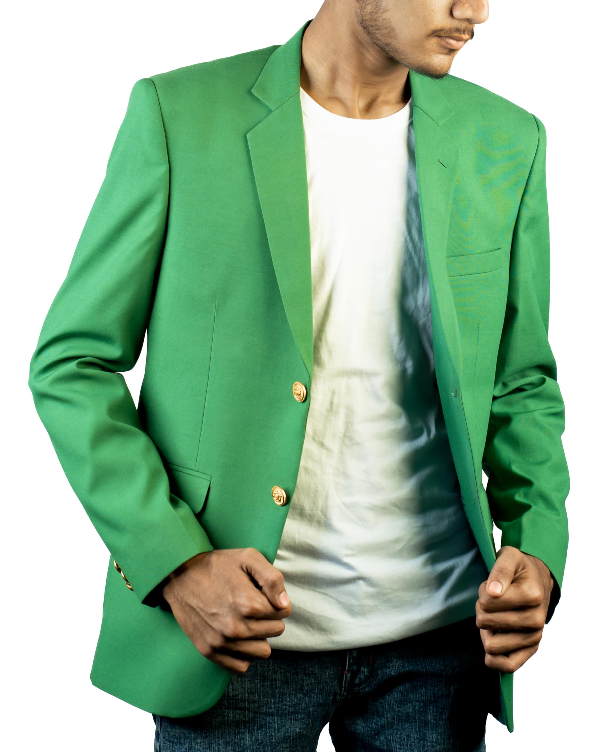 Men's Green Golf Jacket - Lightweight Waterproof Windbreaker for Outdoor Sports & Casual Wear | Perfect for Golfing, Hiking & Daily Use
