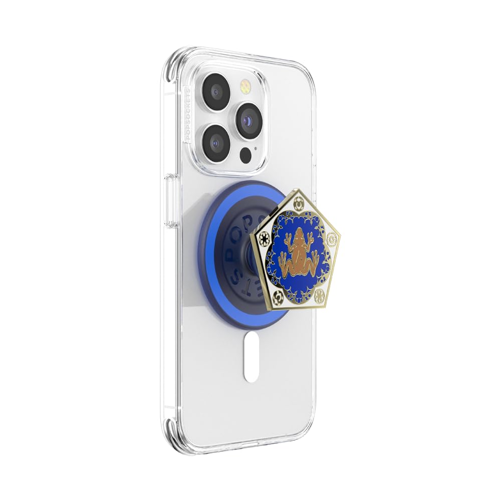Harry Potter Chocolate Frog PopSockets Round Phone Grip - MagSafe Compatible with Adapter Ring, Wireless Charging Phone Holder for iPhone 12/13/14/15 Pro Max - Perfect for Fans, Commuting, and Hands-Free Selfies