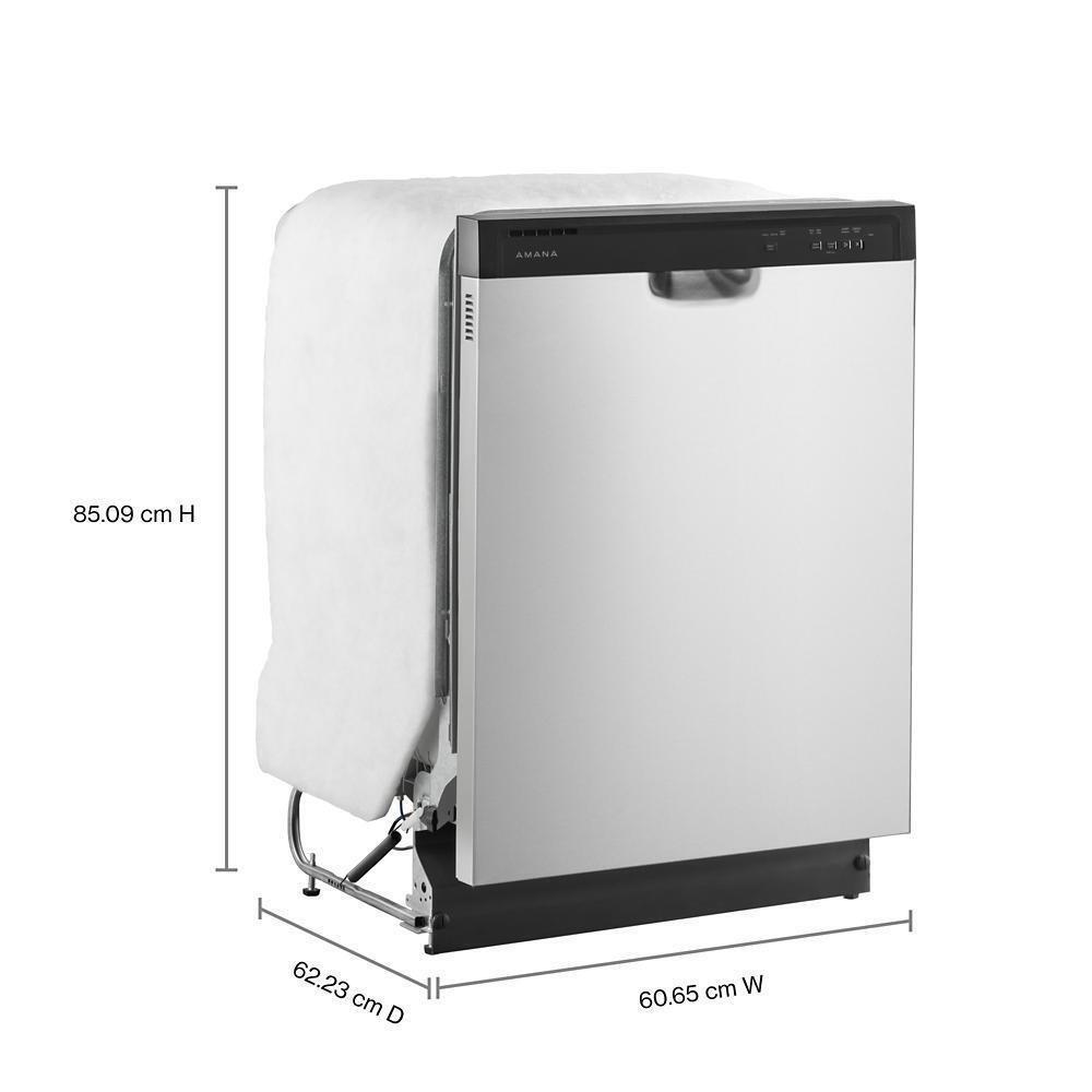Amana ADFS2524RS 24-Inch Built-In Dishwasher with Midnight Black Interior - Quiet Operation, Energy Star Certified for Home Kitchen Use