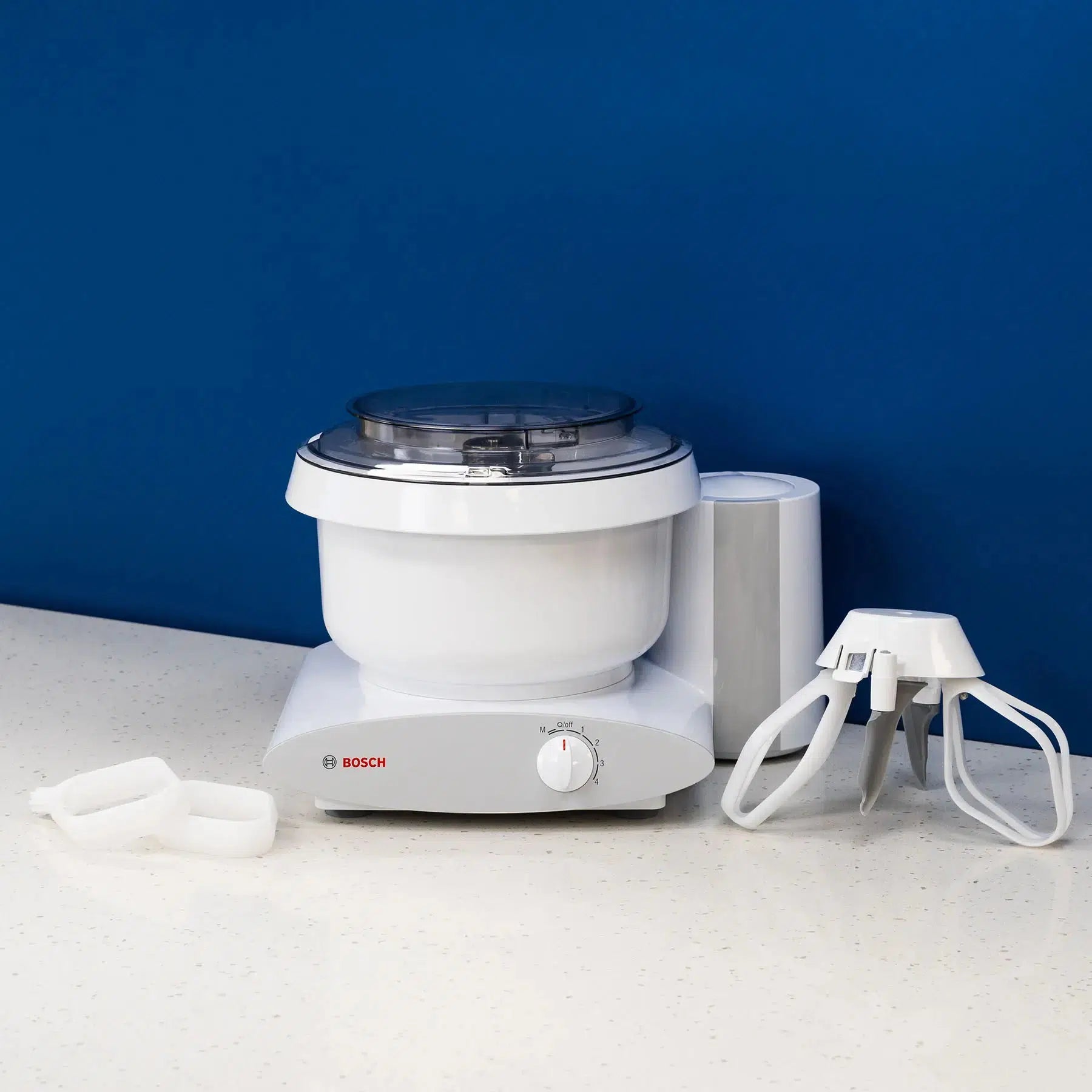 Bosch Universal Plus Stand Mixer with Baker's Pack Bundle - 6.5 Qt Powerful Kitchen Mixer for Baking, Dough Kneading & Whipping - Perfect for Home Bakers & Professional Chefs (White)